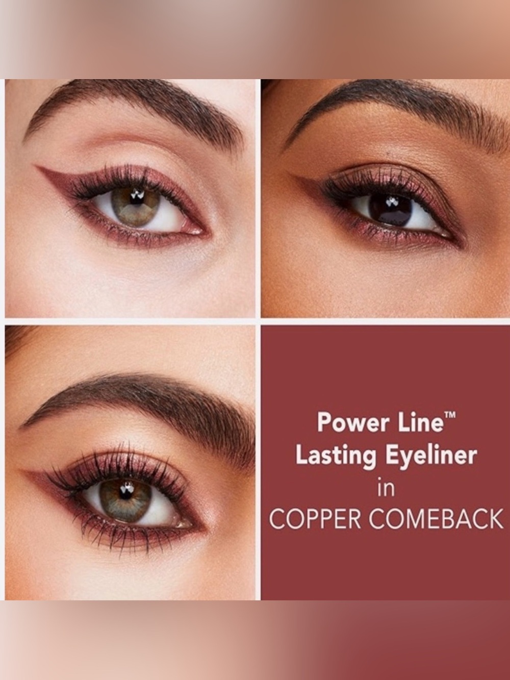 Buxom Power Line Lasting Eyeliner - Precision Tip Artistry Brush—Copper Comeback